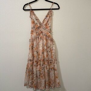 Hello Molly Midi Dress with Flowers